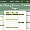 Happy Planner Horizontal Weekly Layout, Printable Week on Two Page ...