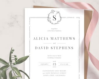 Wedding Invite Pdf Etsy