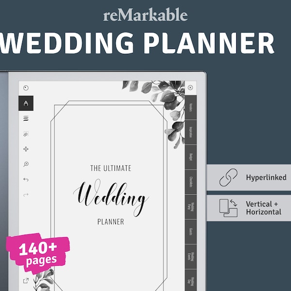 reMarkable Ultimate Wedding Planner, Wedding Budget, Checklists, Honeymoon Organizer, Wedding Guide