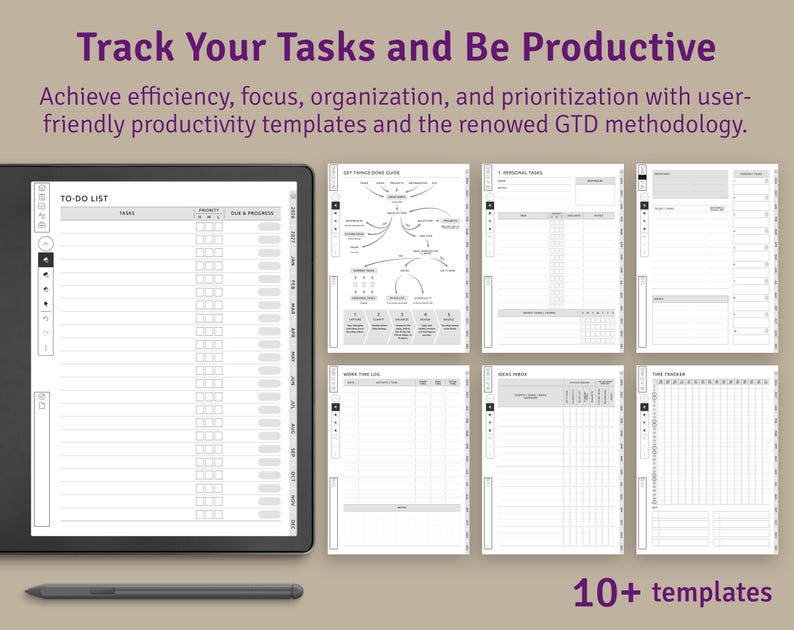 Kindle Scribe Business Meeting Notes: Hyperlinked Planner PDF imagen 8