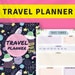 Travel Planner, Printable Vacation Planner Kit, Travel Log, Itinerary ...