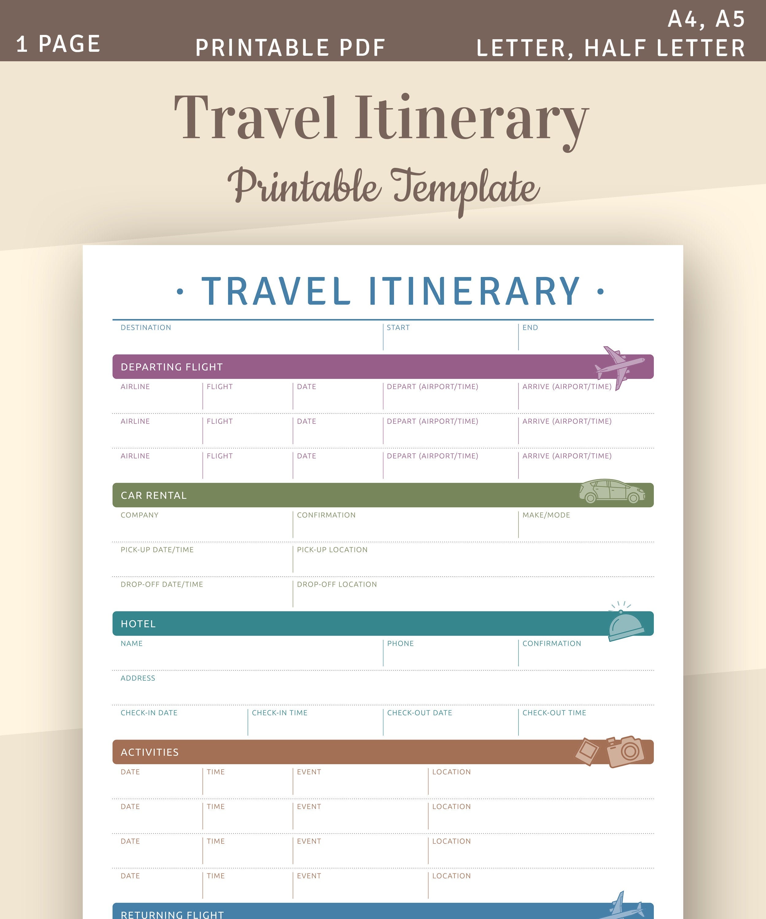 Daily Planning Template Free Download