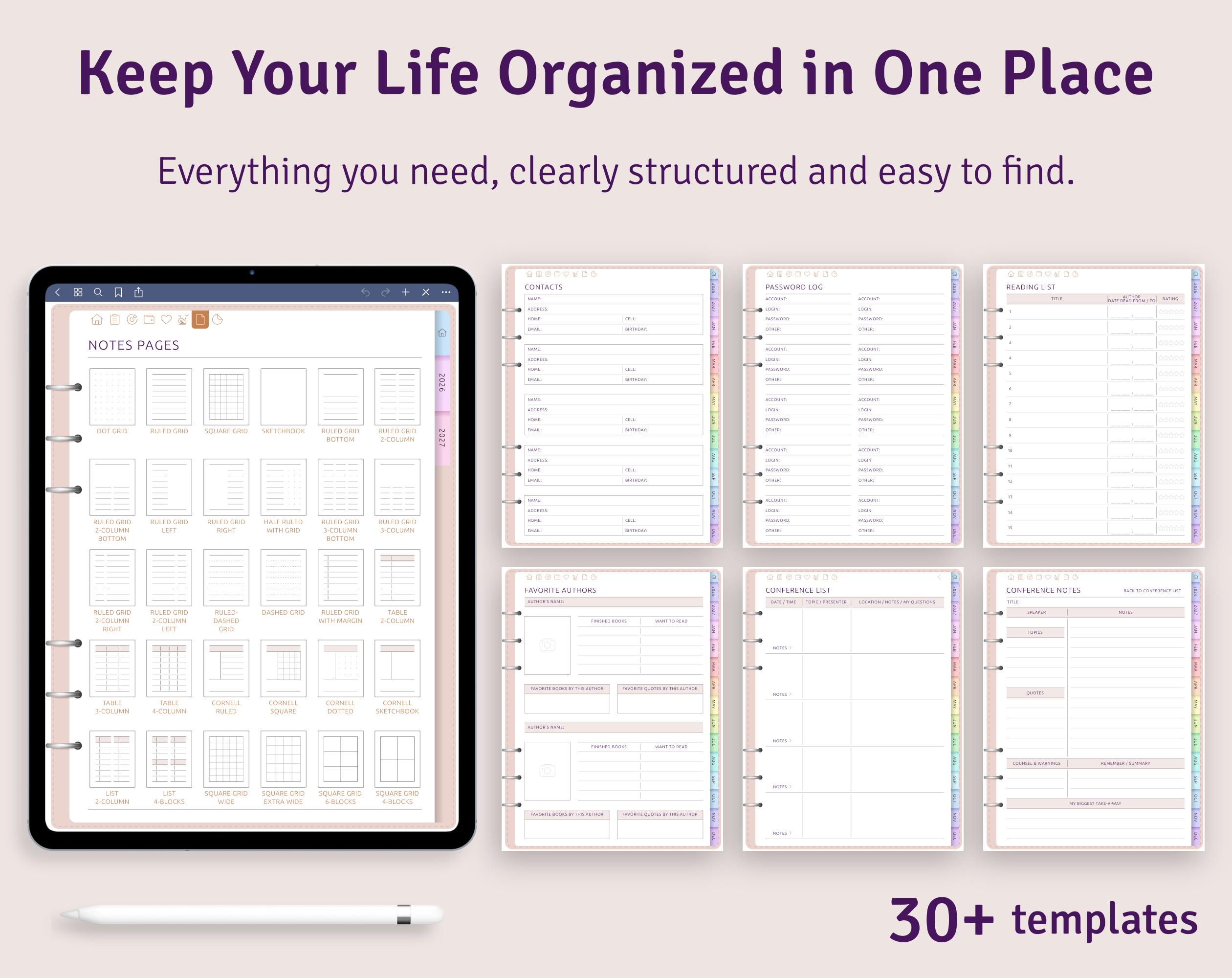 ADHD Digital Planner for iPad | Focus & Time Blocking | Goodnotes PDF ...