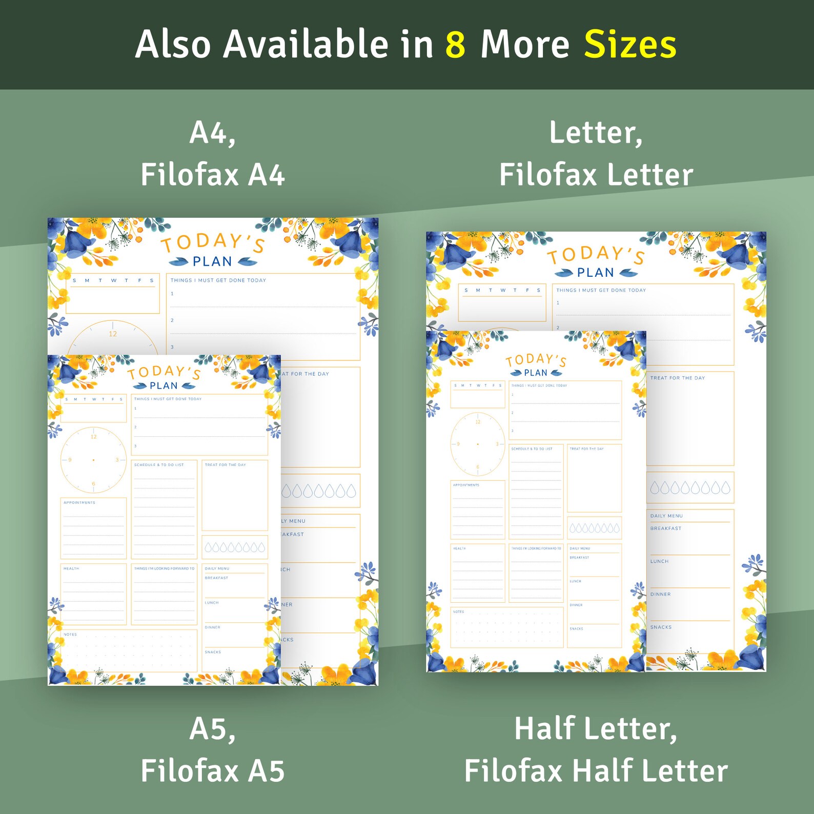 Daily Schedule & to Do List Inserts Printable for Happyplanner Classic ...