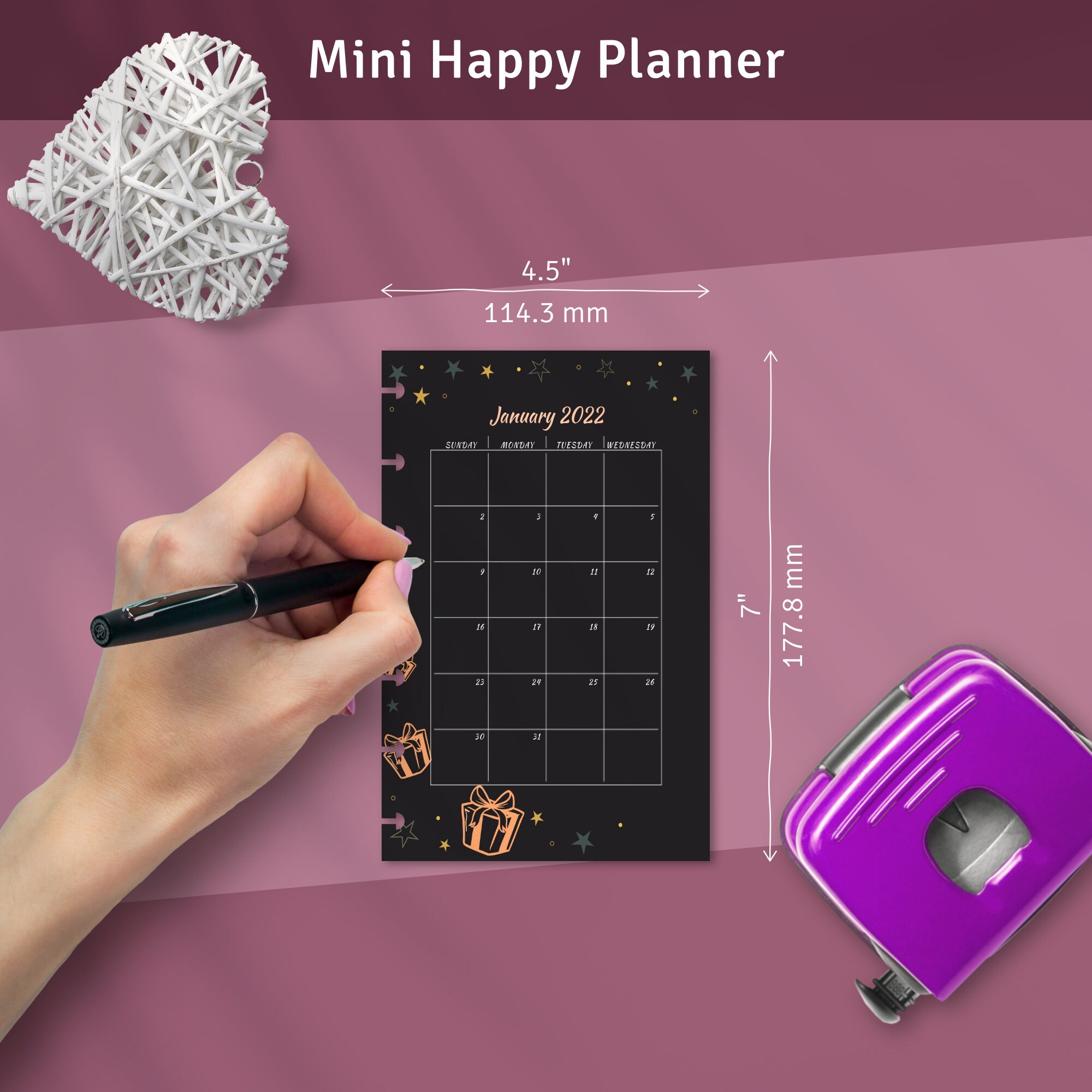 Monthly Birthday Organizer Template for Happy Planner Classic - Etsy