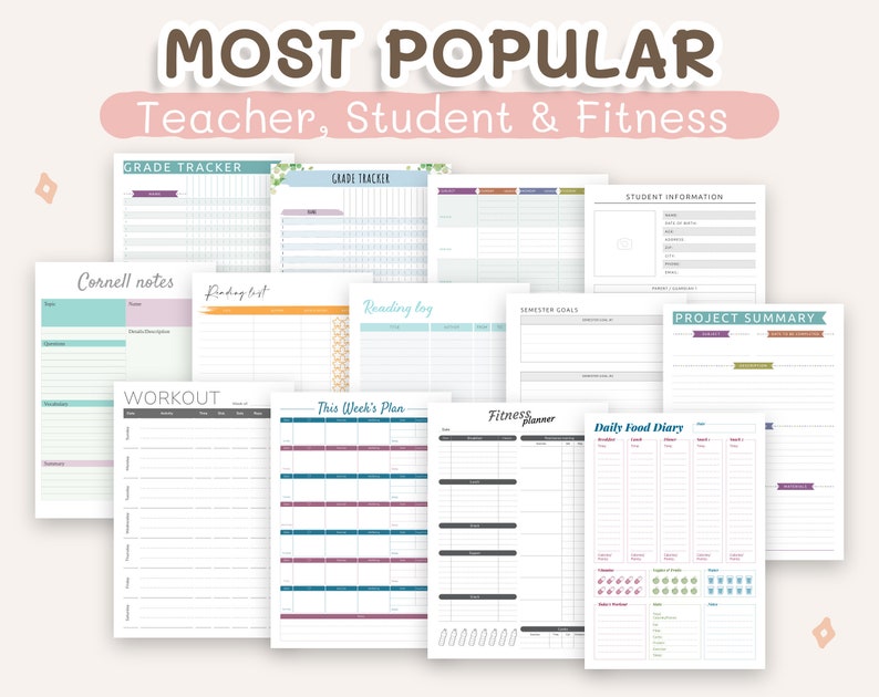 2024 2025 Digital & Printable Planner Templates: Daily, Weekly, Calendars, Budget, Meal, To-do, etc., for iPad GoodNotes, reMarkable ... image 7