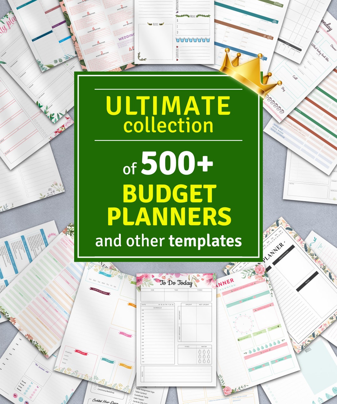 2024 2025 Budget Planner Printable Template Collection, Personal Daily