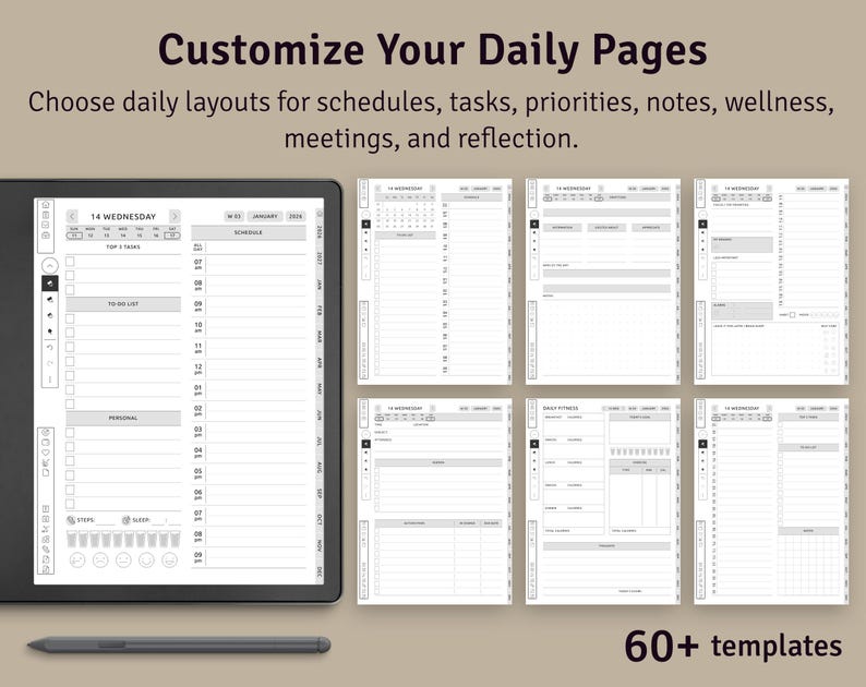 Digital Planner 2026–2027 | Hyperlinked PDF for Kindle Scribe Tablets imagen 2