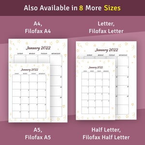 Monthly Birthday Calendar Printable Pages for Happy Planner Classic / Big / Mini, Birthday Tracker Template image 4