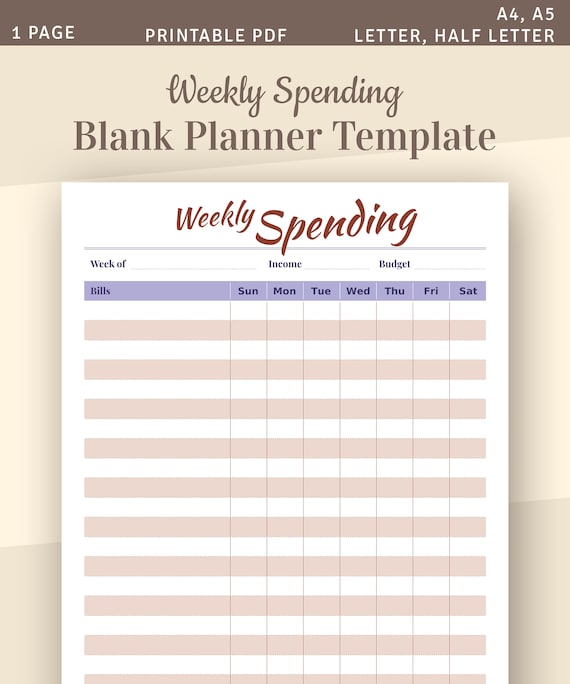 Personal Budget Planning Template from i.etsystatic.com