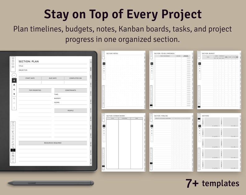 Digital Planner 2026–2027 | Hyperlinked PDF for Kindle Scribe Tablets imagen 8