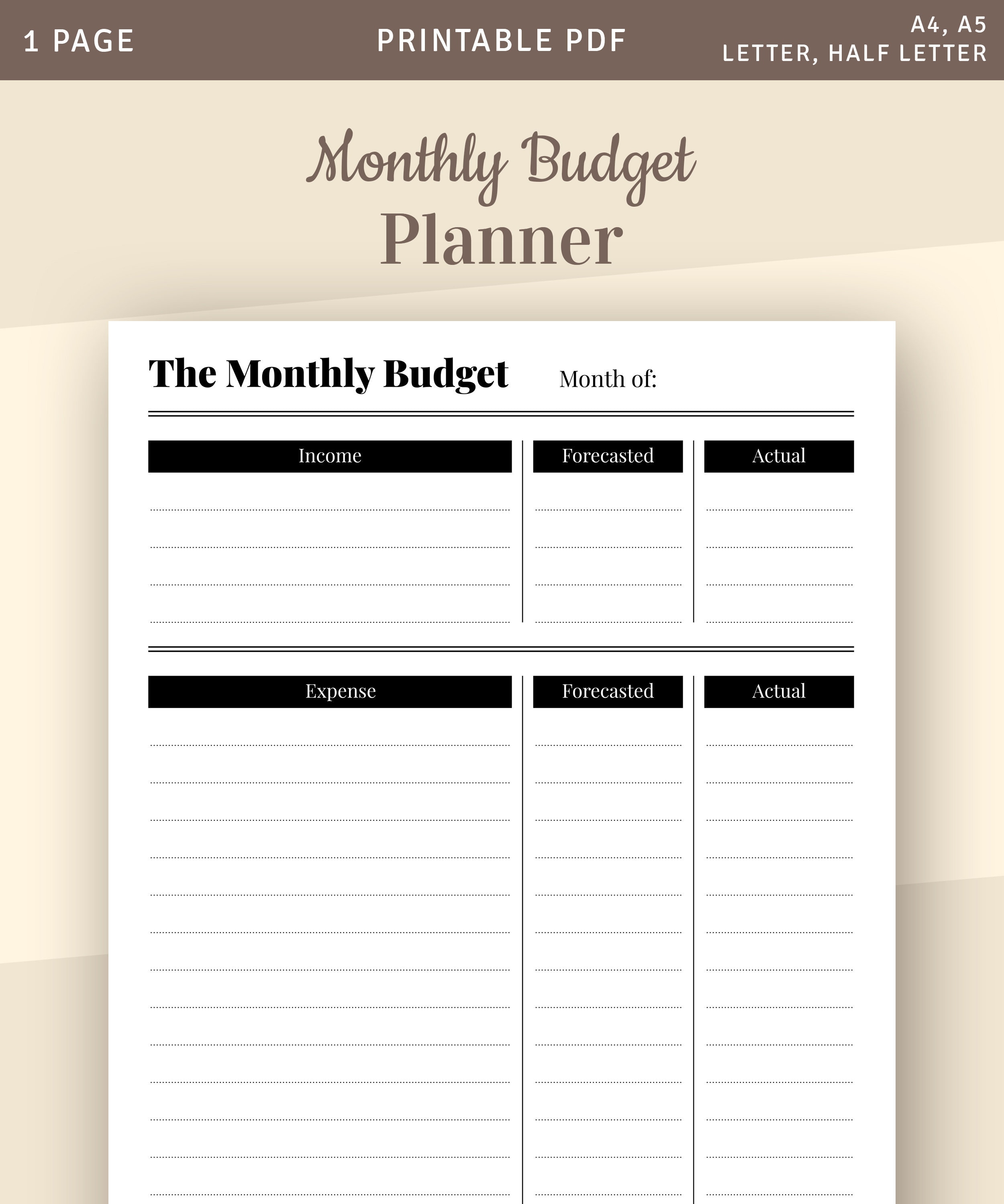 Personal Shopper Business Budget Planner: 8.5 x 11 Shopping Stylist One  Year (12 Month) Organizer to Record Monthly Business Budgets, Income