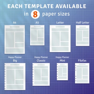 2024 2025 Weekly Hourly Planner Kit, Printable Week Plan Templates 120 in 1 Bundle, Weekly Schedule, Goals & To Do List, Habit Tracker image 8