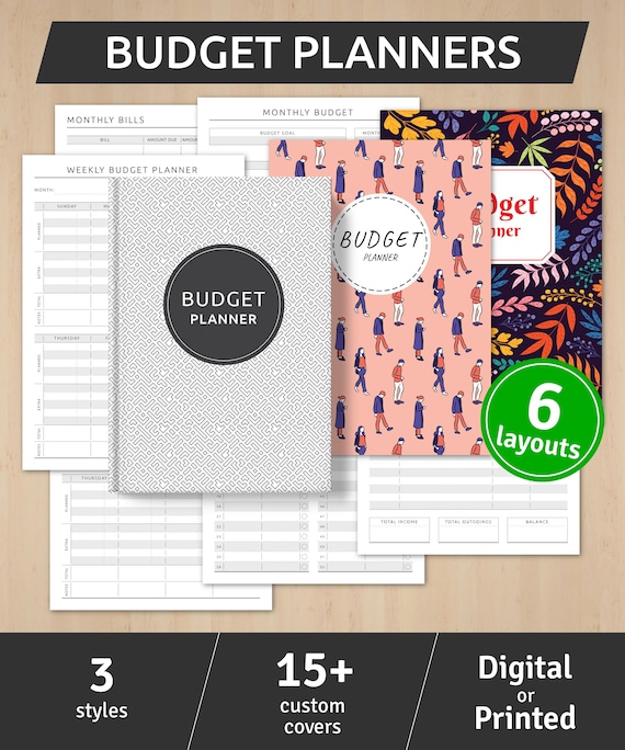 Undated] Monthly Budget Planner With 12 Bill Pockets For
