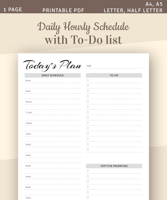 Madamwar: Hourly Time Schedule Template