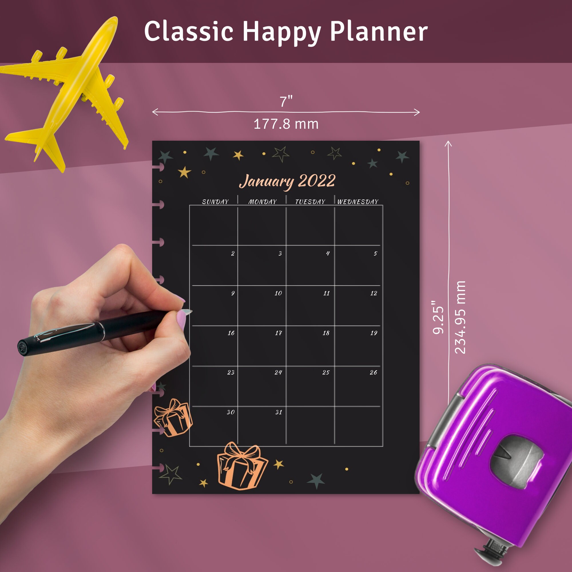 Monthly Birthday Organizer Template for Happy Planner Classic - Etsy