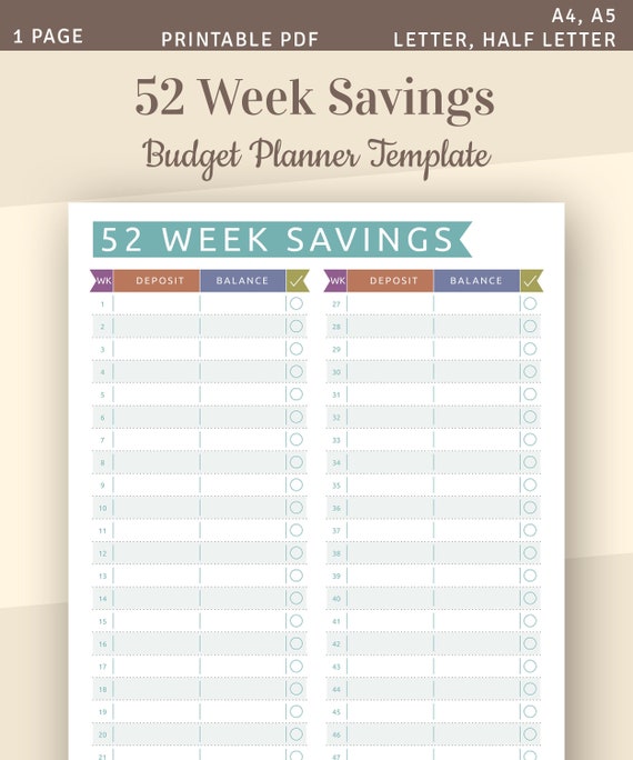 Agenda 52 Planner Budget Inserts| Weekly Budget| Monthly Budget| Spending  Tracker| Budget Planner| Budget Tracker| Planner Insert