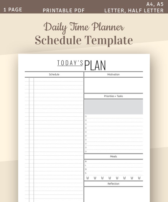 Time Planner Template from i.etsystatic.com