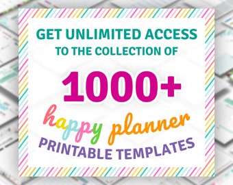 Happy Planner Template Ultimate Collection, Printable Planner Set, Daily Weekly Monthly 2024 + 2025, Happy Planner Classic / Big / Mini