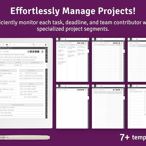 Supernote Ultimate Planner 2024 2025, Digital Hyperlinked PDF, Supernote A5X / A6X Templates image 6