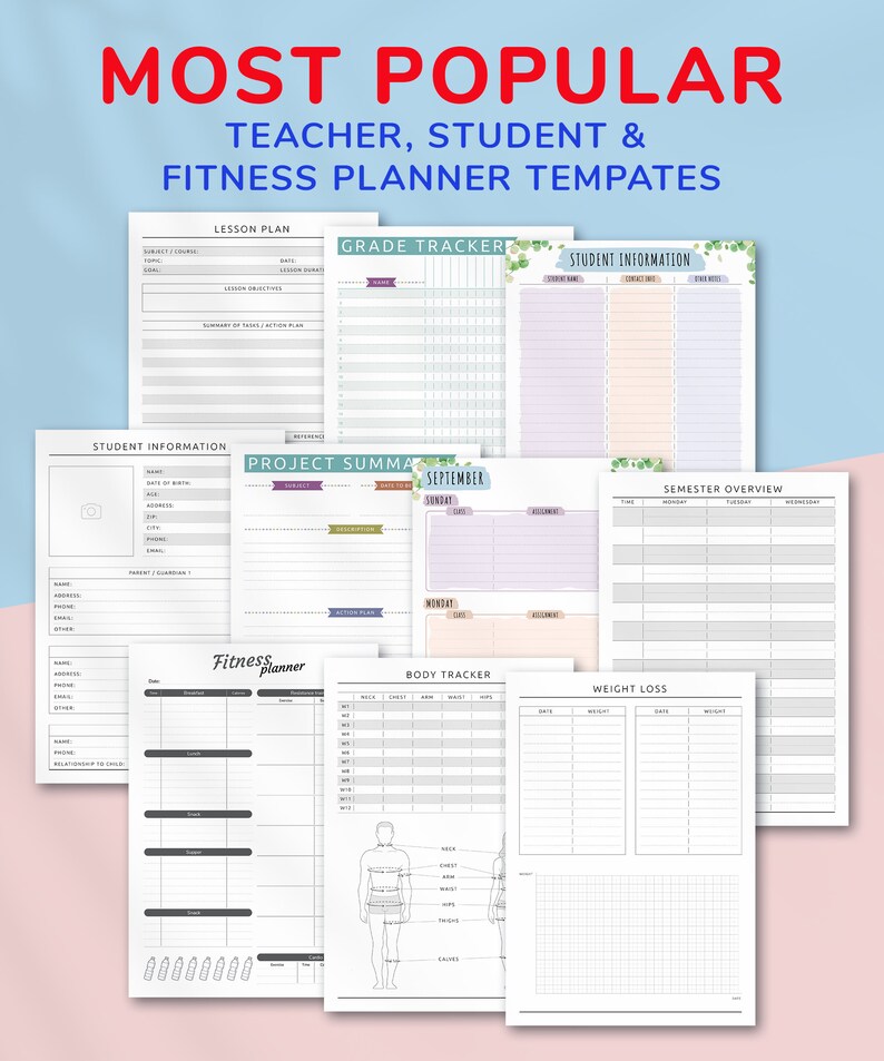 Filofax Inserts Ultimate Collection Printable Planner - Etsy