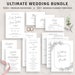 Ultimate Wedding Bundle, 500+ Editable Wedding Invitation Templates, 50+ Wedding Planner Templates, Custom Invitation, DIY Wedding Invites 