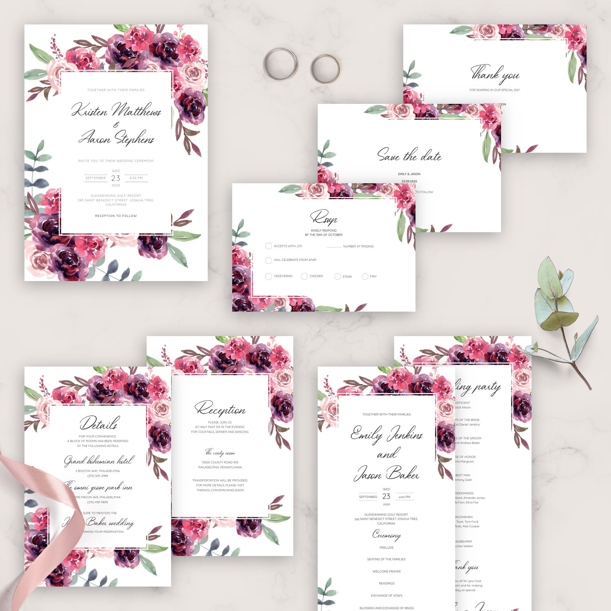 Printable Wedding Invites Bundle Ultimate Collection of 500 - Etsy UK
