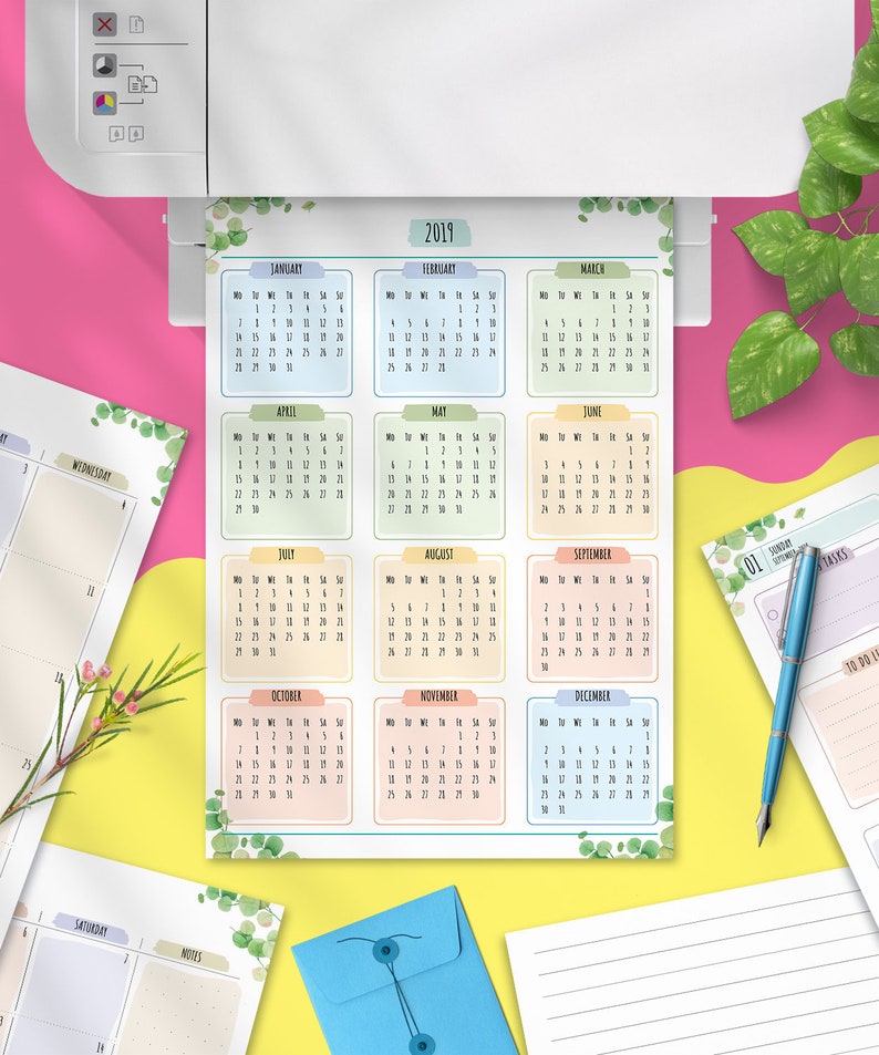 Download Printable Daily Planner 2021 2022 Agenda Inserts Day | Etsy