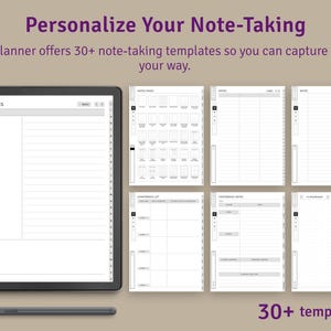 Kindle Scribe Business Meeting Notes: Hyperlinked Planner PDF imagen 9