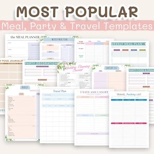 2024 2025 Digital & Printable Planner Templates: Daily, Weekly, Calendars, Budget, Meal, To-do, etc., for iPad GoodNotes, reMarkable ... image 8