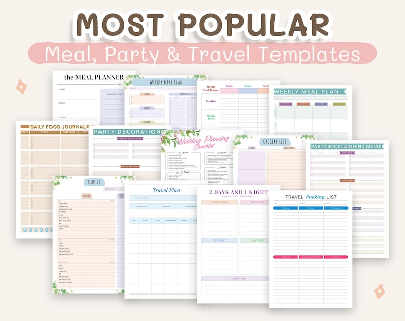 2024 2025 Digital & Printable Planner Templates: Daily, Weekly, Calendars, Budget, Meal, To-do, etc., for iPad GoodNotes, reMarkable ... image 8