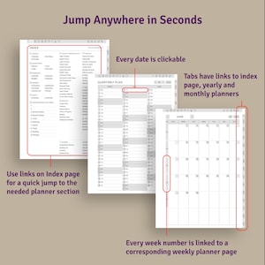 Digital Planner 2026–2027 | Hyperlinked PDF for Kindle Scribe Tablets imagen 5