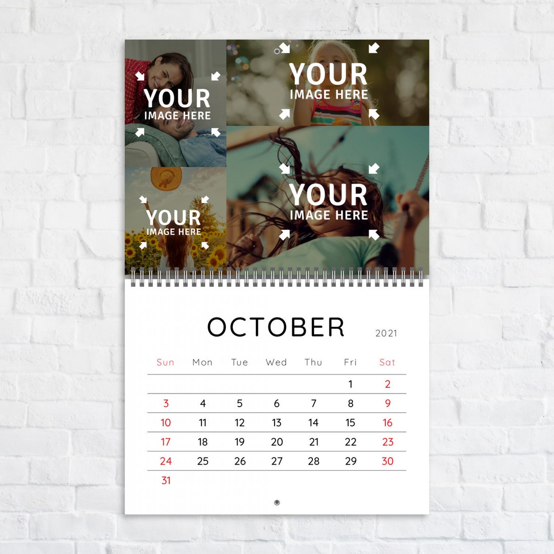 Big Wall Calendar 2023 Editable Photo Calendar Office Etsy