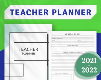 Teacher Planner 2024 2025, Printable Lesson Planner, School Planner, Grade Sheet, Lesson Plan, Letter, Half Letter, A4, A5, Instant Download