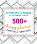 Happy Planner Templates Ultimate Collection, Printable Planner Set, Daily Weekly Monthly 2022 - 2023, Happy Planner Classic / Big / Mini 