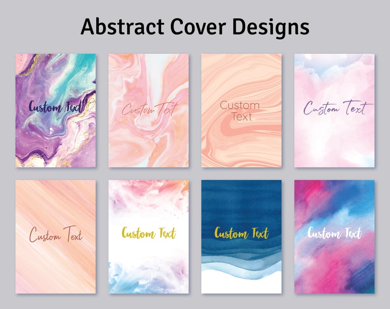 Custom Planner Cover 40 Personalized Title Covers for Etsy