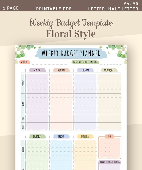 cute biweekly budget template cute biweekly budget template