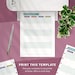 Happy Planner Monthly Layout, Printable Monthly Calendar Template for ...