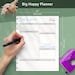 Dated Daily Happy Planner Template With to Do List Printable - Etsy