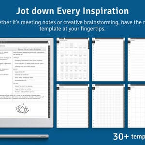 2024 2029 reMarkable Monthly Calendar Template, Hyperlinked PDF, Landscape / Portrait, Right / Left handed Modes image 8