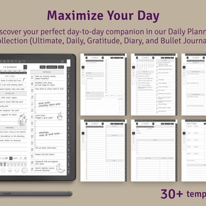 Kindle Scribe Digital Planner Bundle 2024 2025 Ultimate Collection Pack, Kindle templates, planners, meetings notes, to do, daily, fitness image 2