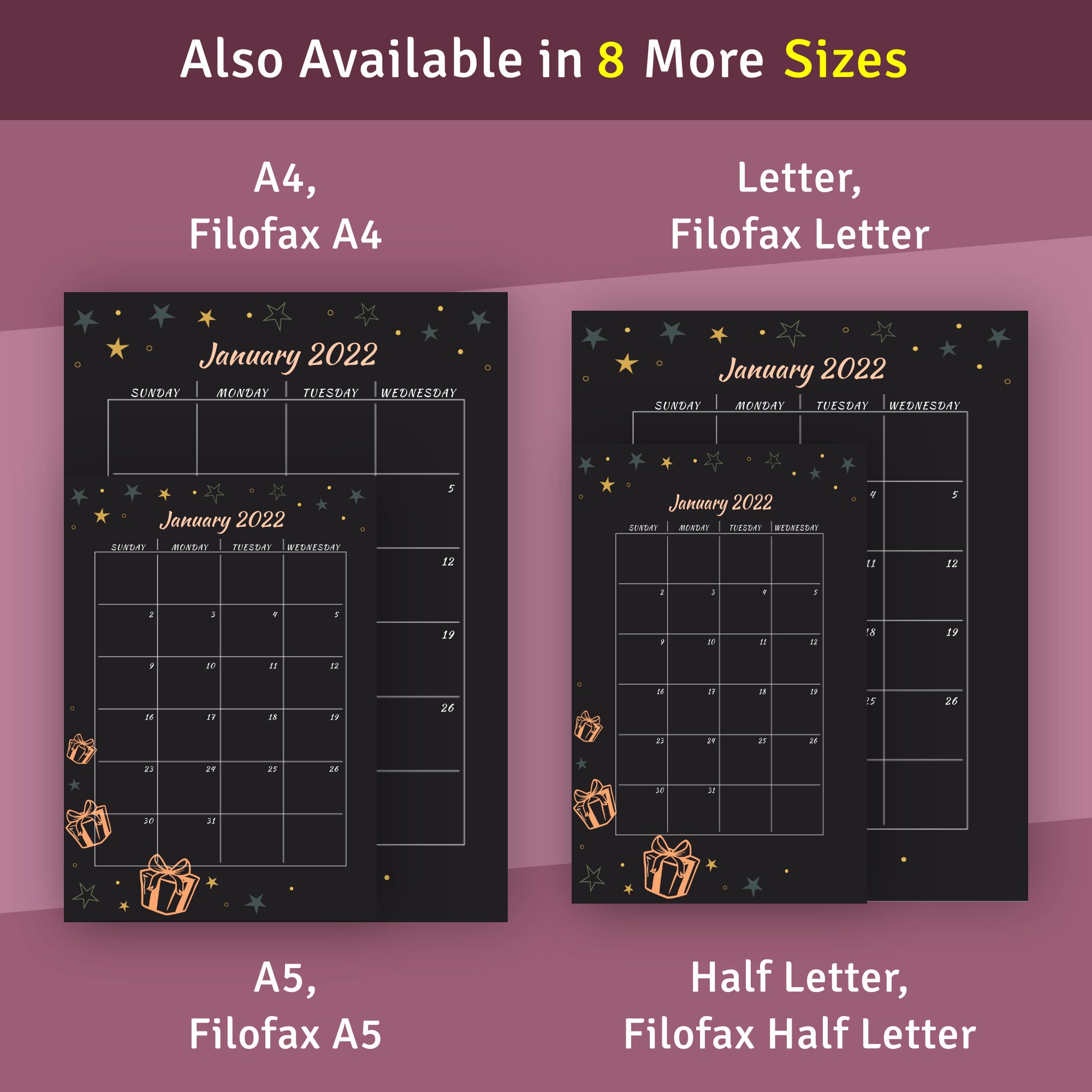 Monthly Birthday Organizer Template for Happy Planner Classic - Etsy