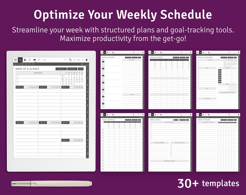 2026 + 2027 Supernote Daily Planner: Hyperlinked PDF Template - Etsy ...