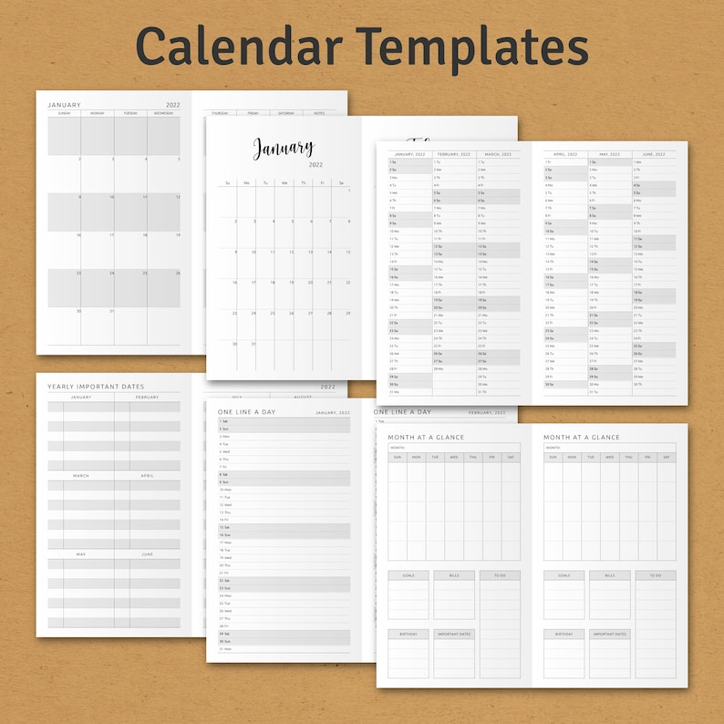 A6 Traveler's Notebook Inserts Collection 150 Printable Etsy