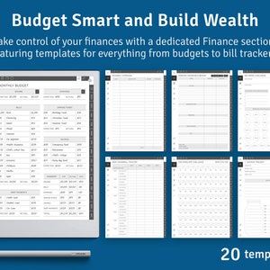 2024 2029 reMarkable Monthly Calendar Template, Hyperlinked PDF, Landscape / Portrait, Right / Left handed Modes image 6