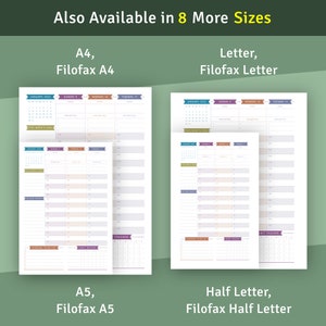 Week on 2 Page Weekly Planner Template for Happy Planner Big / Classic ...
