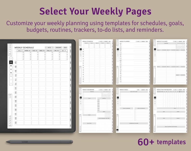 Kindle Scribe Business Meeting Notes: Hyperlinked Planner PDF imagen 6