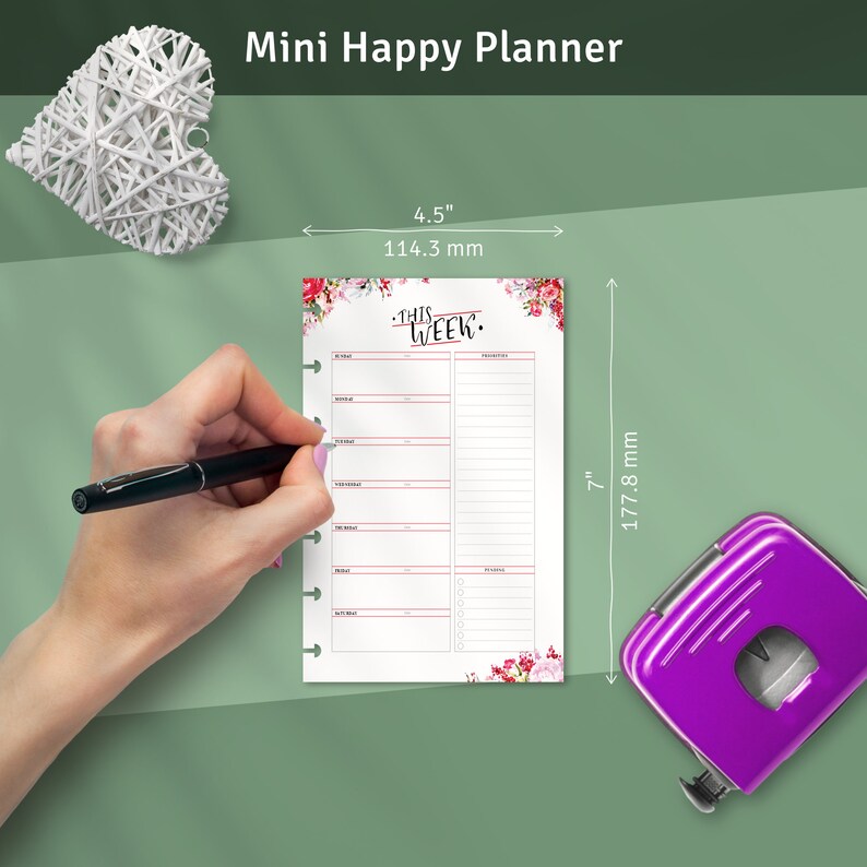 Weekly Refills for Happy Planner Classic / Big / Mini Week Etsy