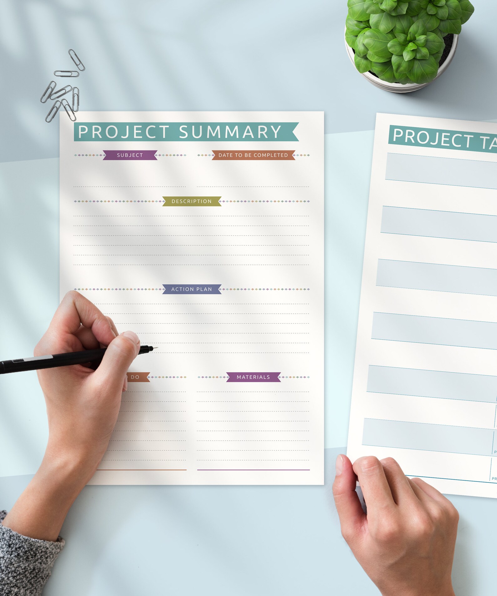 Student Project Planner Printable, Task Tracker (PDF) - Etsy