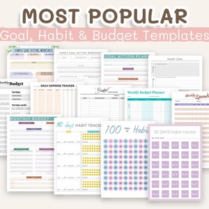 2024 2025 Digital & Printable Planner Templates: Daily, Weekly, Calendars, Budget, Meal, To-do, etc., for iPad GoodNotes, reMarkable ... image 6